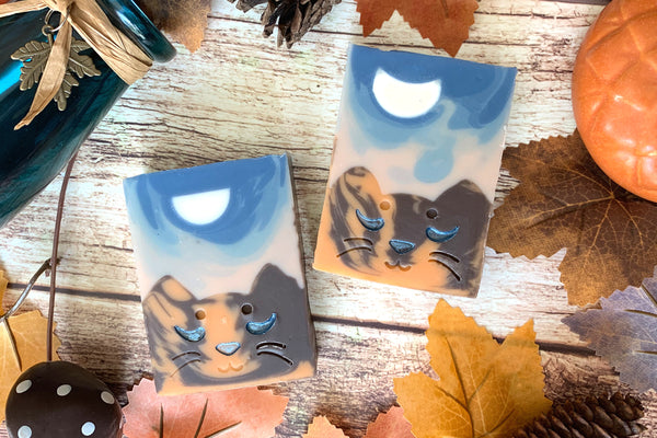 EMBER MOON (autumn cat soap) (pre-order)