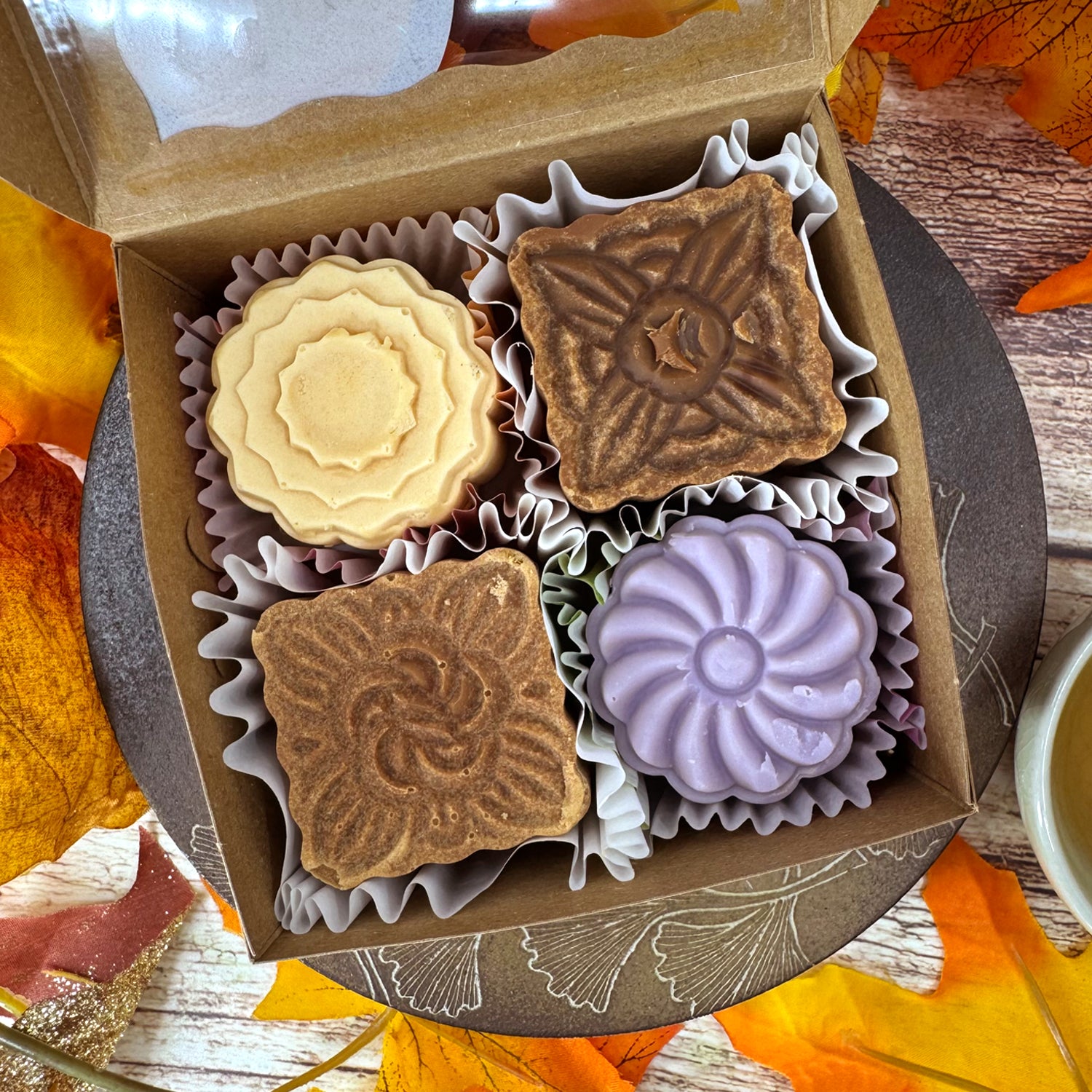 B GRADE MOONCAKE & STICKER SET (dog cafe soap)