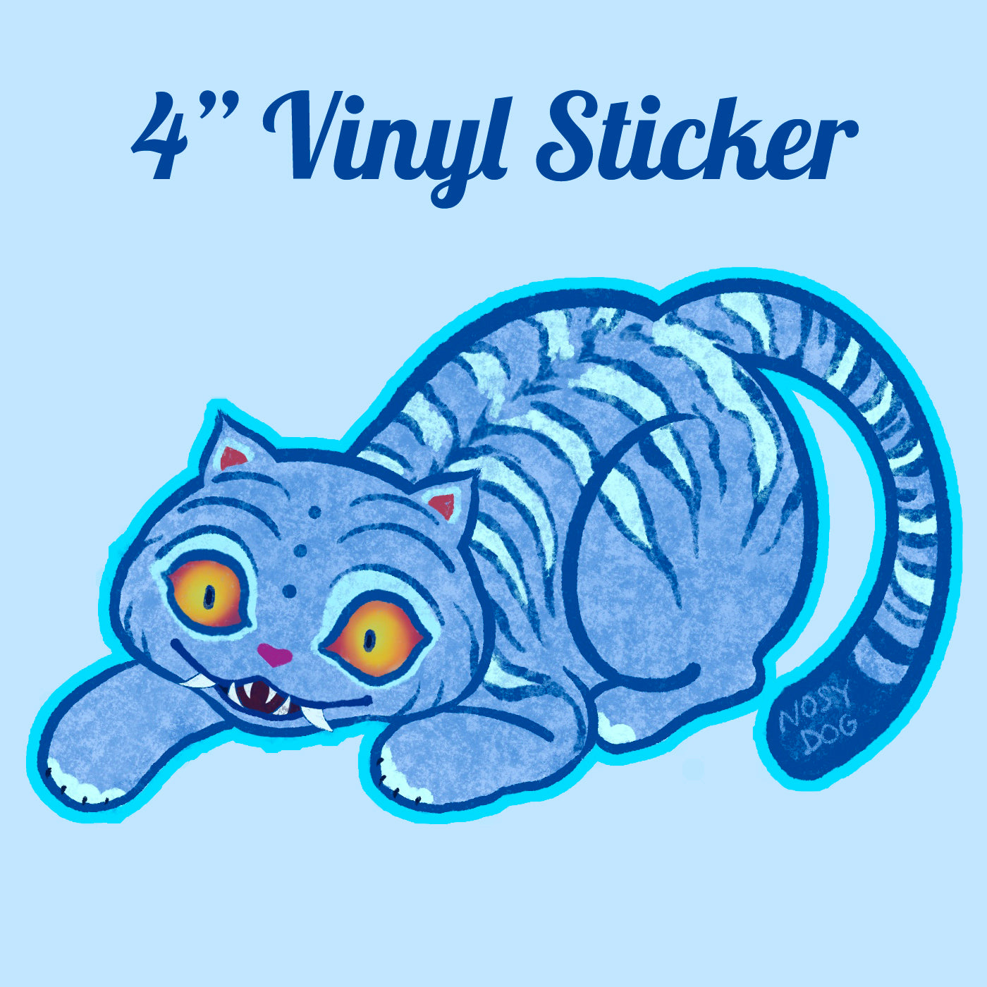 DERPY TIGER STICKER [pre-order]